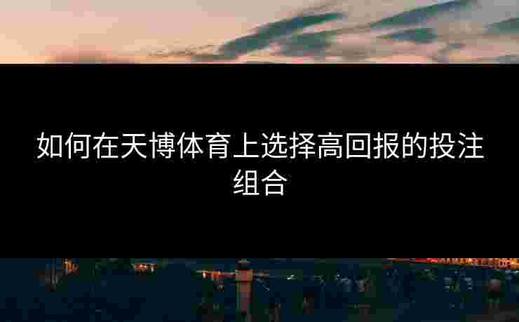 如何在天博体育上选择高回报的投注组合