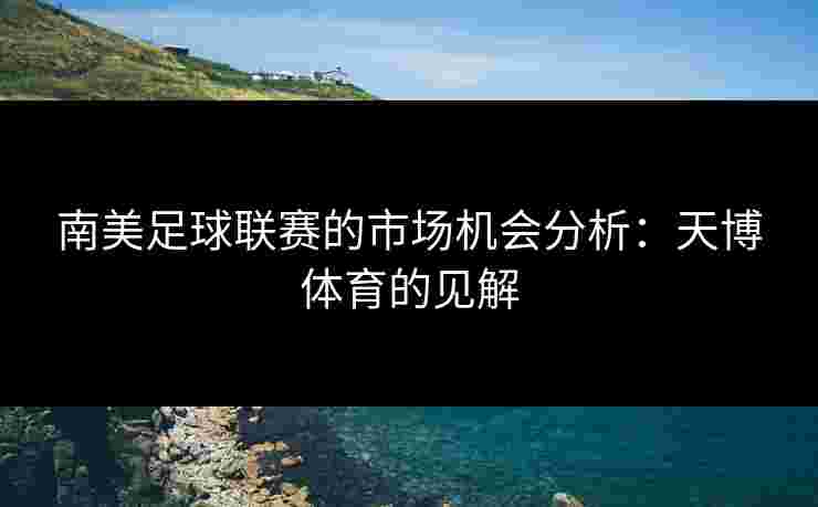 南美足球联赛的市场机会分析：天博体育的见解