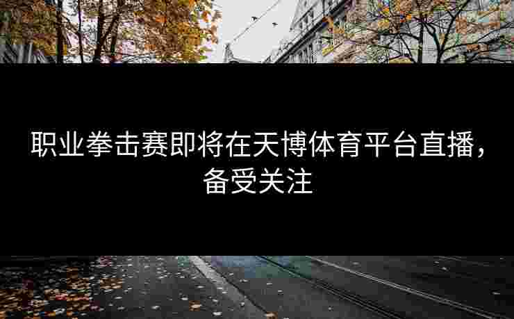 职业拳击赛即将在天博体育平台直播，备受关注