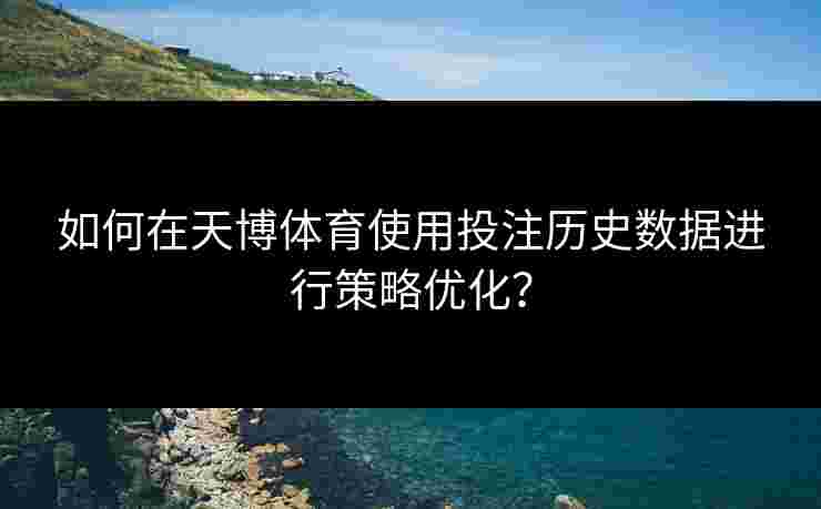 如何在天博体育使用投注历史数据进行策略优化？